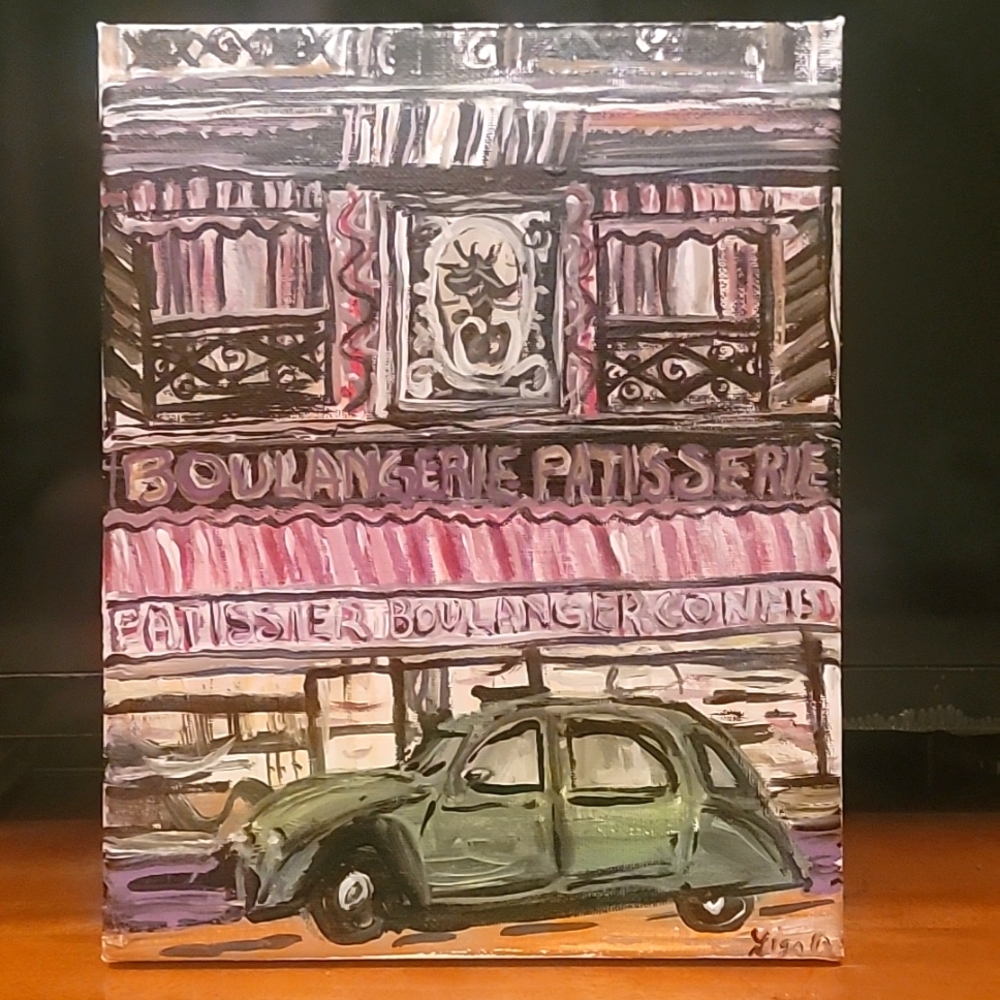 8 x 10 inch acrylic painting on canvas
